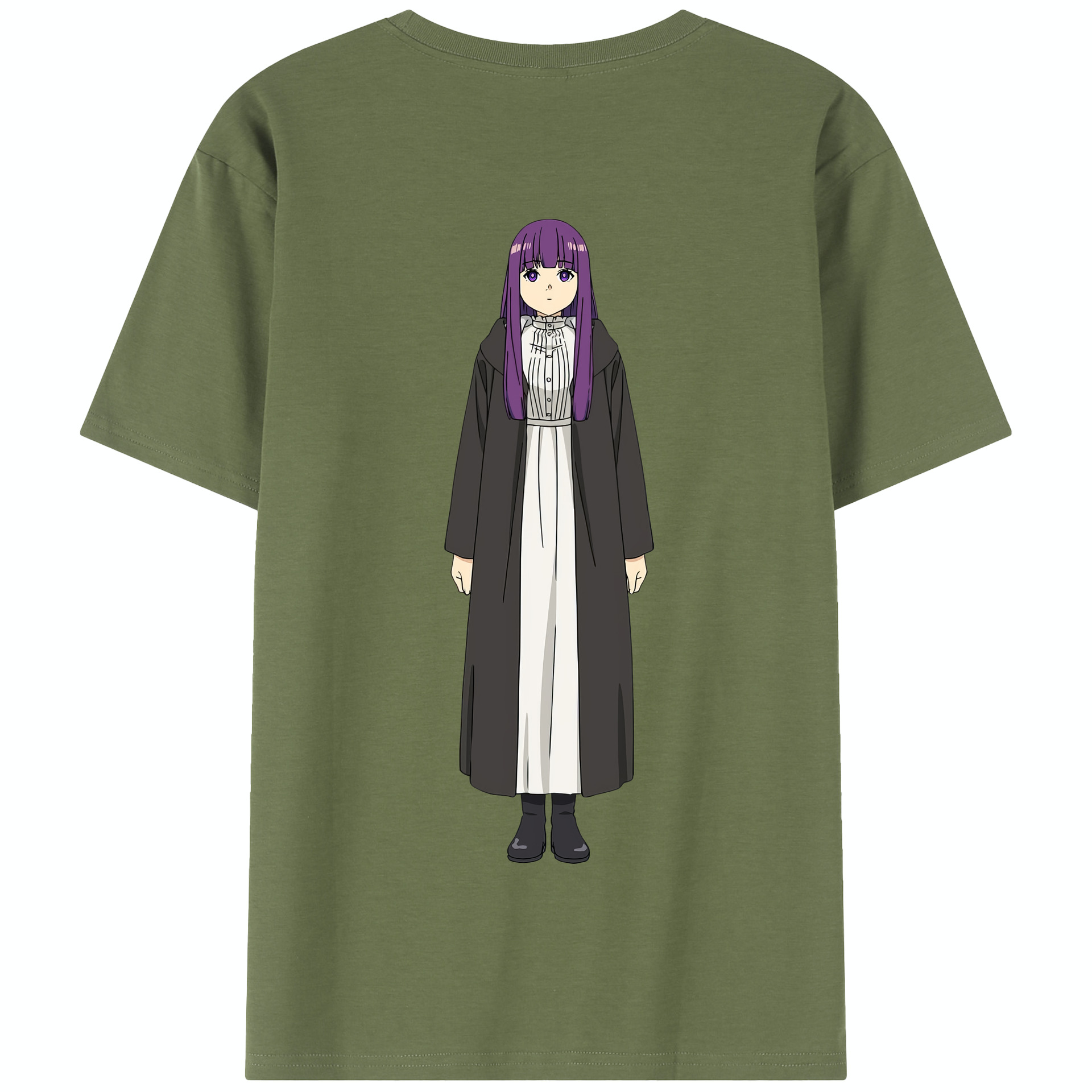 （画像用） 葬送のフリーレン Frieren 綿100％半袖Tシャツ（背面プリント）